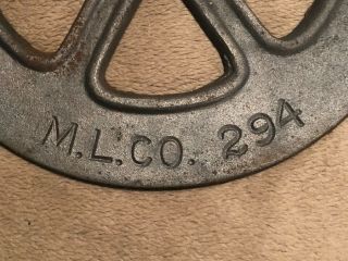 Antique Exceptional Bent Slag Glass Panel Signed Miller Bronze Lamp 19 