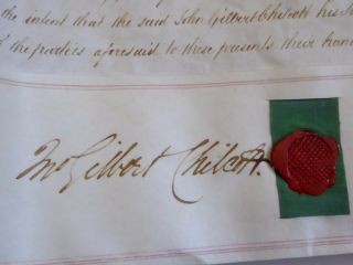 Antique December 1832 Leather Vellum Parchment with Wax Seals LAYBY AVAIL 2