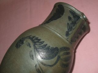 Antique 19th C Stoneware Flower Decorated Small Somerfield Pennsylvania Pitcher 12