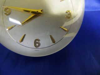 Vtg Tiffany& Co.  Lucite Desk Clock IMHOF Swiss 15 Jewel Movement w/ Issues 3