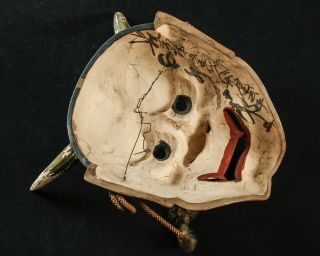 Japanese Vintage Noh Mask Hannya Demon Signed 6