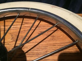 4 Vintage Metal Spoke Buggy Perego Stroller Carriage Hard Rubber Wheels 11.  5”dia 6