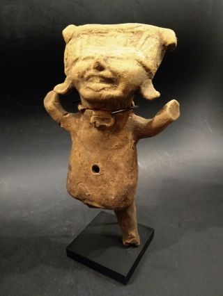 Pre Columbian Vera Cruz Smiling Soniarte Figure - Mexico - 600 To 900 Ad