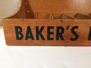 VINTAGE BAKER’S EXTRACT COMPANY WOODEN DISPLAY RACK ADVERTISING WOOD 3