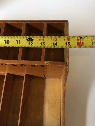 VINTAGE BAKER’S EXTRACT COMPANY WOODEN DISPLAY RACK ADVERTISING WOOD 8