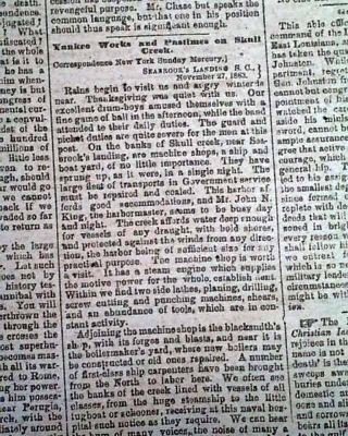 Rare ATLANTA GA Georgia CONFEDERATE Memphis TN Civil War 1864 Old Newspaper 5