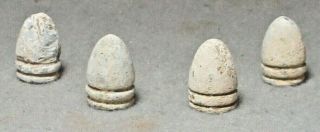 4 Civil War Relic.  44 Sage Pistol Balls Found In Central Virginia
