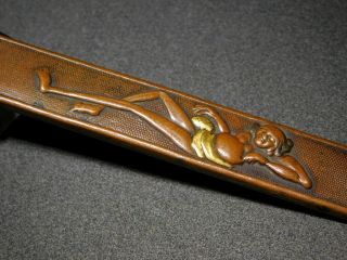 SIGNED KOGATANA w Rare YOKAI KOZUKA 19thC Japanese Edo Samurai Koshirae Antique 3