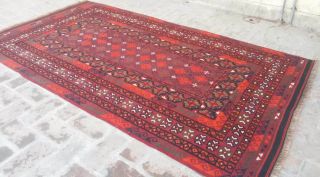 4 ' 10 x 8 ' 5 ft Handmade vintage afghan tribal maimana wool persian area kilim rug 3