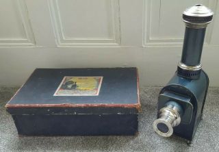 Antique Gbn Metallic Grey Magic Lantern & Slides