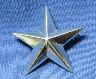 Korean - Vietnam War Sterling Army Brigadier General Rank Star Insignia By Meyer