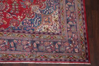 Vintage Traditional Kashmar Persian Oriental Hand - Knotted 10x12 Floral Wool Rug 5