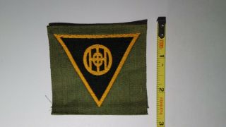 Extremely Rare Wwi 83rd Division " Thunderbolts " Liberty Loan Style Patch.  Rare