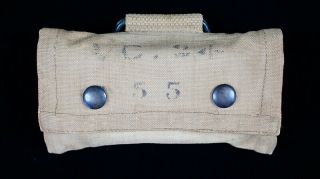 Wwi Us Pouch,  First - Aid M - 1907,  First Pattern W /1910 Bandage Tin