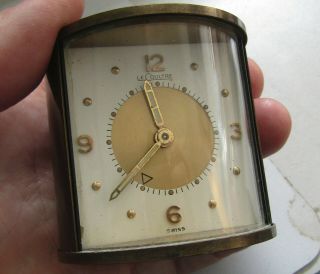 Brass Le Coultre Cylindrical Swiss Travel Alarm Clock,  Not,  4 Repair?