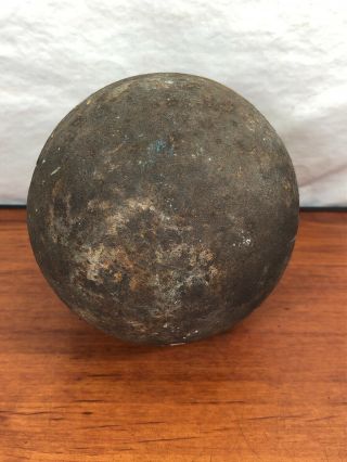 Vintage Antique Authentic Civil War Relic Solid Shot Cannon Ball Gettysburg,  PA. 5