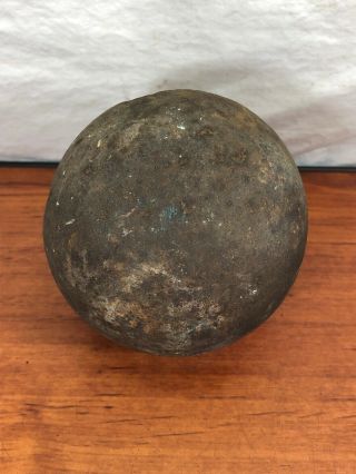 Vintage Antique Authentic Civil War Relic Solid Shot Cannon Ball Gettysburg,  PA. 6