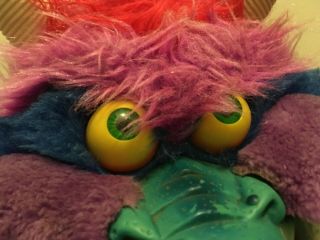 1986 MY PET MONSTER vintage plush toy with Hand Cuffs / Shackles Amtoy 3