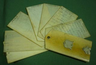 Antique Aide Memoire Daily Pocket Notebook federal Shield Diary Mon - Sat 19A058 3