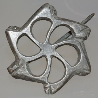 Extremely Rare Roman Silver Open Work Fibula Brooch Ca 300 Ad