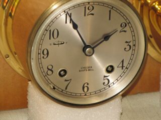 CHELSEA VINTAGE SHIPS BELL CLOCK/BAROMETER SET 1977 RESTORED 10