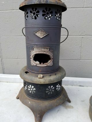 Antique Perfection No.  14 Kerosene Oil Heater Daisy Pattern