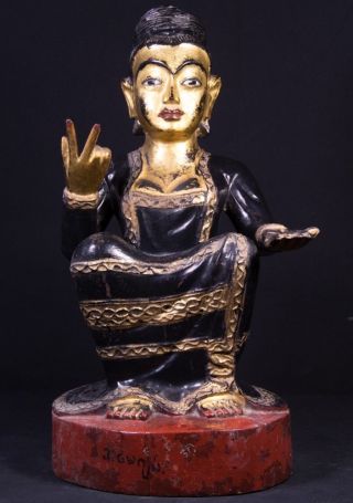 19th Century Antique Burmese Nat Statue From Burma | Antique Buddha Statues