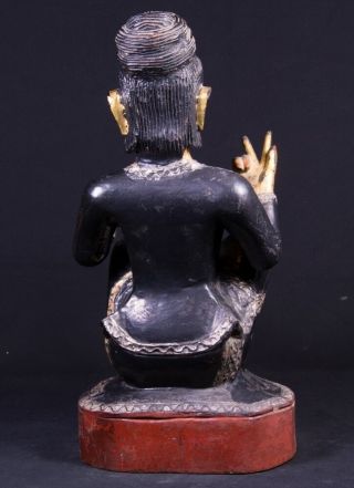 19th Century Antique Burmese Nat statue from Burma | Antique Buddha Statues 4