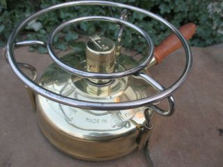Vintage In Brass Stove Burner Alcohol Rare Old Portable Abeille Made In France
