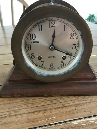 Chelsea Vintage Ships Bell Clock 41/2 Inch Serial 746367 Not Sure 1960 70s