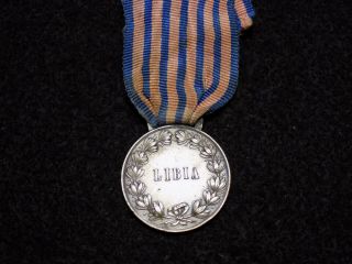 Italian Kingdom WWI Era Libia Campaign Medal in Silver 2