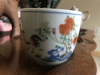 Antique 19th Century Chinese Famille Rose Porcelain Tea Cup 2