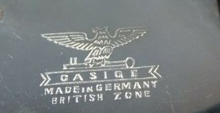 Rare Casige Germany British Zone Child ' s Sewing Mashine Toy Case Black Gold 11