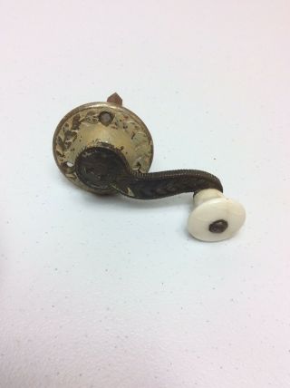 1860 Taylor Crank Type Brass Doorbell 4