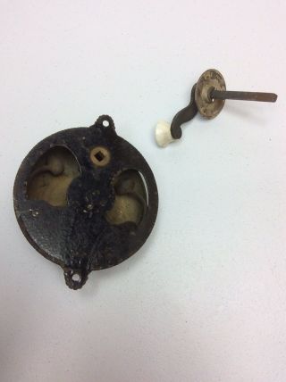 1860 Taylor Crank Type Brass Doorbell 5