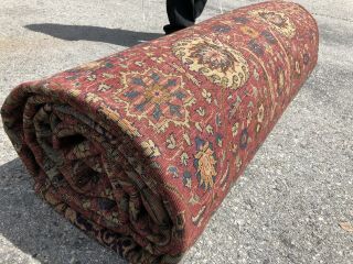 Auth: 30 ' s Antique Turkish Rug Finest Decorative Wool Masterpiece 12x16 NR 11