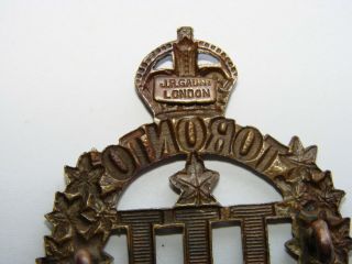 Canada WW1 CEF Cap Badge The 3rd Battalion marked JR GAUNT LONDON 3