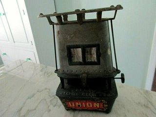 Vintage Union Sad Iron Kerosene Stove Heater Union C.  O & G.  S Co Gardner Mass Usa