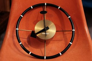 George Nelson Vintage Steering Wheel Clock Model 04756 Chronopak