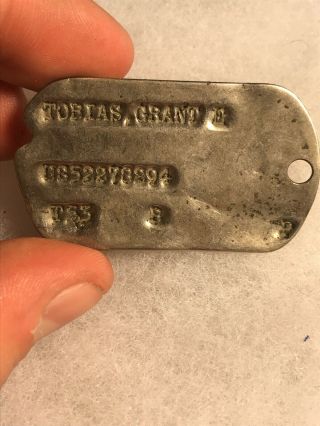 Us Korean War Dog Tag Single 1953 (c332