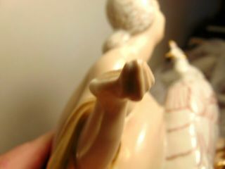RARE Art Deco Nude Lady With Peacock Aladin Luxe Perfume Lamp France 8