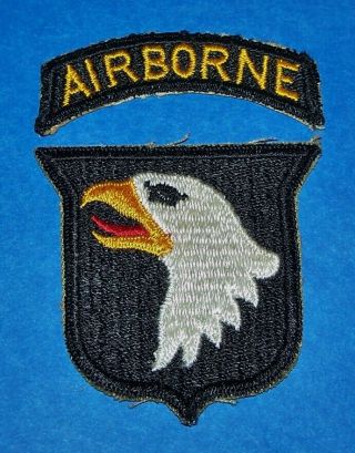 Cut - Edge Ww2 101st Airborne Division Type 2 Patch,  Tab