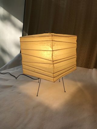 Vintage ‘60’s Akari Isamo Noguchi 3x Table Lamp,  From Dealer’s Estate Mcm