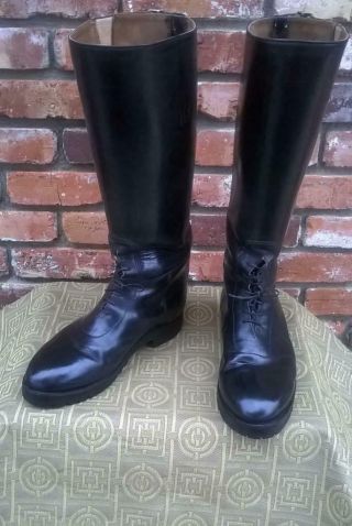 Ww2 German Re - Enactor.  Star Wars.  18 Inch.  Riding Boots.  Size 11.  Made In Usa.