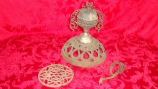 Antique Cast Iron Stove Top & Finial Trophy Topper Ornament,  Only