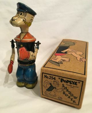 Popeye Shadow Boxer by J.  Chein Company 1932 - 11