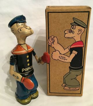 Popeye Shadow Boxer by J.  Chein Company 1932 - 5