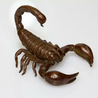 Unique - Greek Copper Medieval Scorpion Statue Ornament Circa 1600 Ad