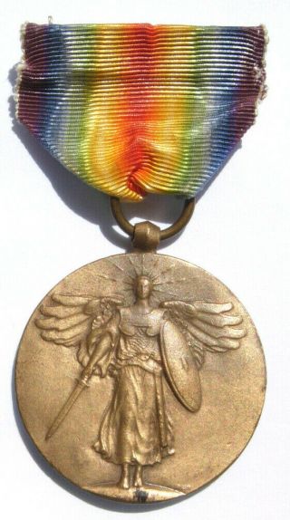 Ww1 Us Victory Medal - Pin Back