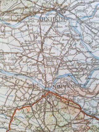 HUGE WWII German wall map of Antwerp Belgium 1940 51inX39in HUGE 7